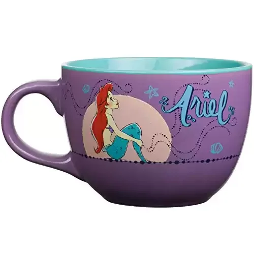 Disney Princess Little Mermaid Ariel Moonlight Ceramic Soup Mug