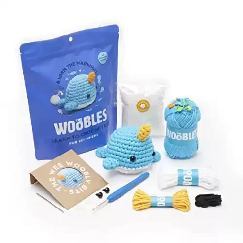 The Woobles Beginners Crochet Kit with Easy Peasy Yarn