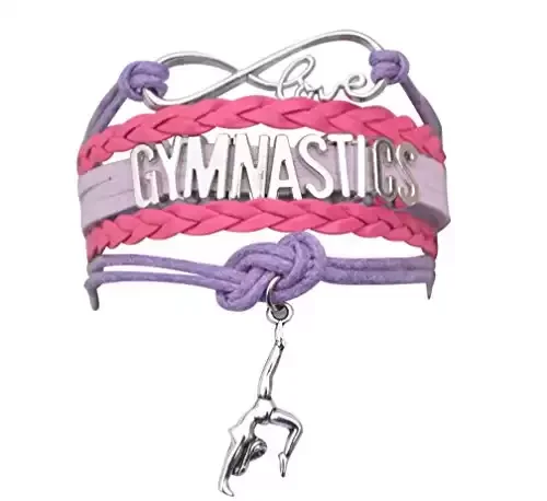 Gymnastics Bracelet- Infinity Charm Gymnastics Bracelet