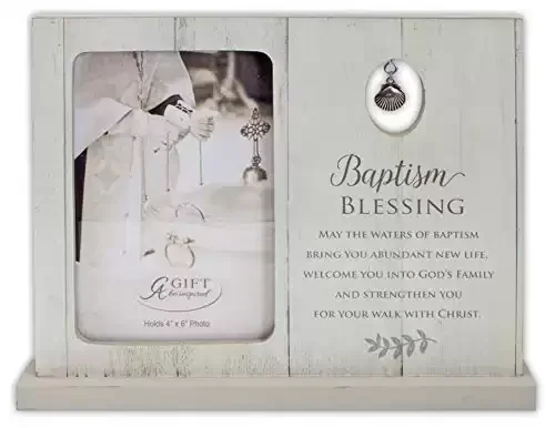 Cathedral Art (Abbey & CA Gift Picture Frame-Baptism Blessing, 4"x6", Multicolored