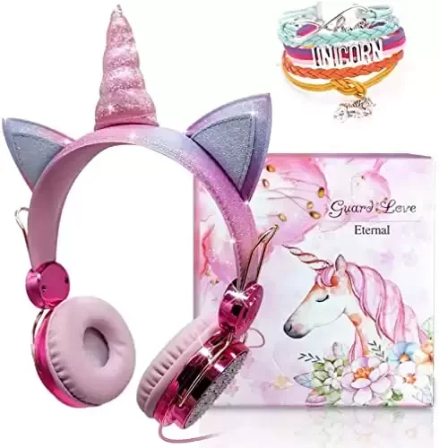 Unicorn Kids Headphones for Girls