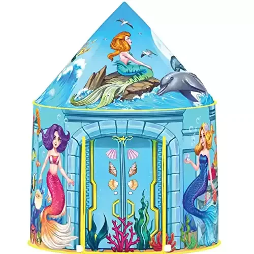 Mermaid Kids Play Tent Playhouse
