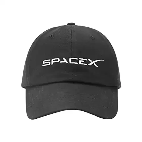 Spacex Baseball Hat Black