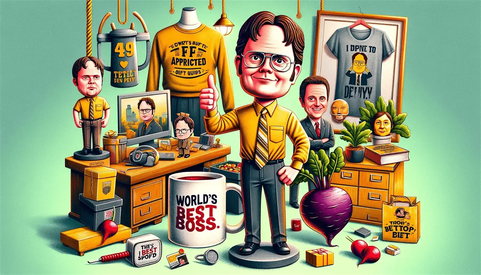 The Office Merchandise - Dwight Schrute Silhouette Decorative