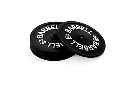 6 Set Barbell Bumper Plate Drink Coasters