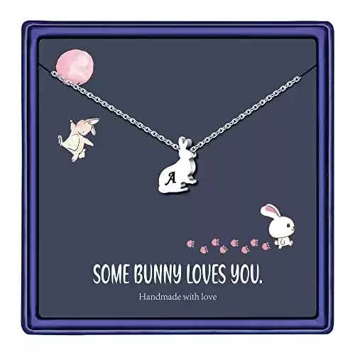 Personalized Bunny Necklace