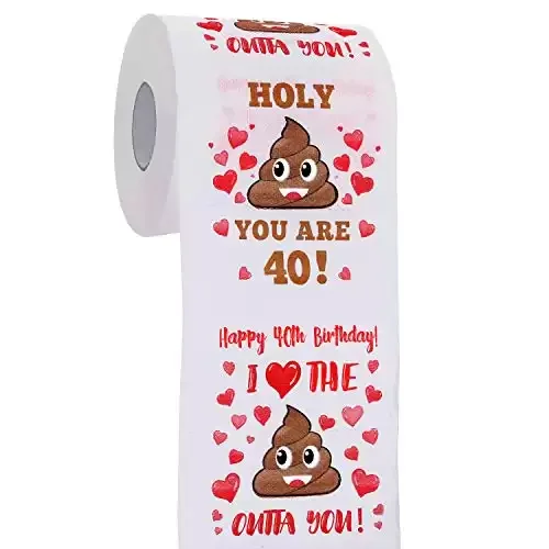 40th Birthday Happy Prank Toilet Paper