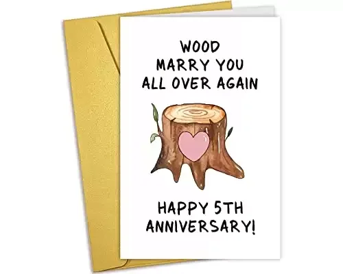 Funny Fifth Anniversary Card