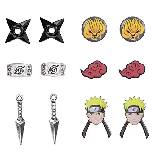 Naruto Character Earrings Set