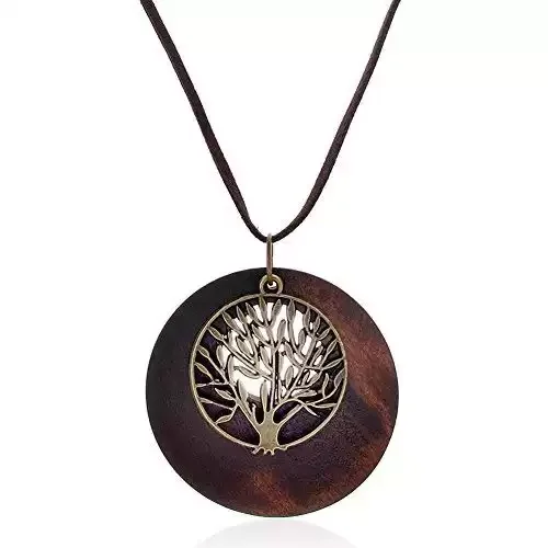 Vintage Tree of Life Pendant Necklace