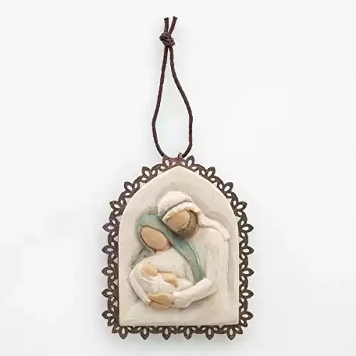 Holy Family Hand-Painted Ornament