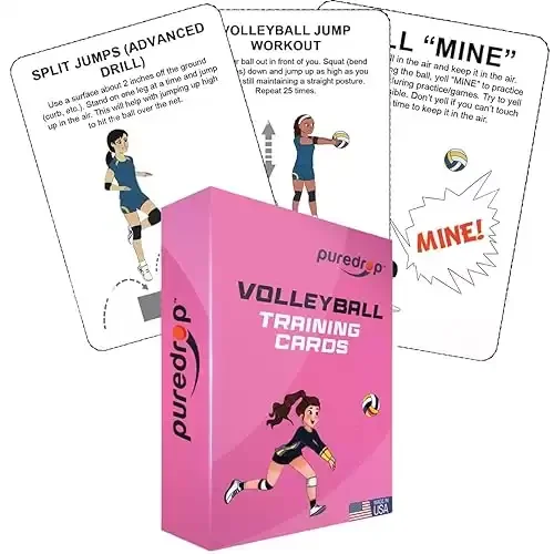 Volleyball Training Equipment Aid Cards