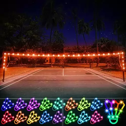 Backyard Badminton Volleyball Night LED Light