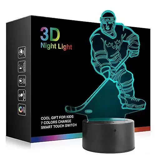 Hockey Player 3D Night Light