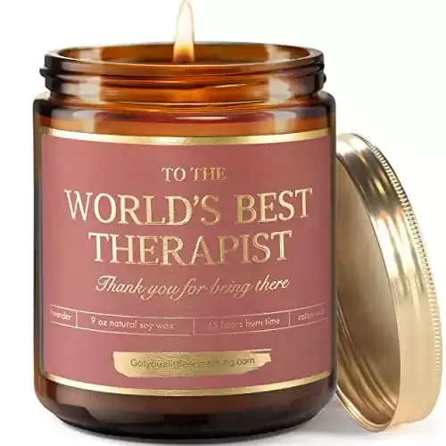 Worlds Best Therapist Soy Candle