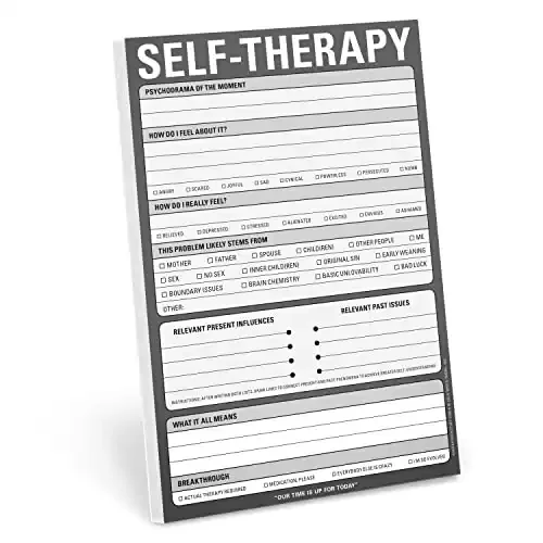 Self-Therapy Checklist Note Pad