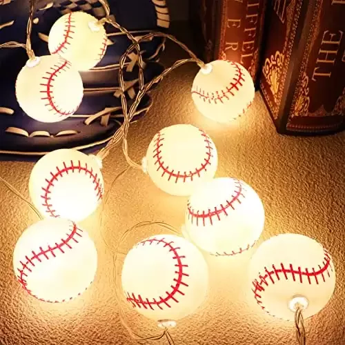 Baseball Decoration String Lights