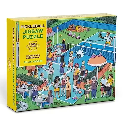 500-Piece Jigsaw Puzzle with 10 Hidden Pickleballs to Find