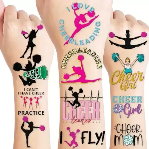 Cheerleader Tattoo Stickers